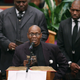 Freddie Gray’s stepfather, Richard Shipley, reads a poem written for Gray during his funeral at the New Shiloh Baptist Church on April 27, 2015, in Baltimore. (Chip Somodevilla/Getty Images)